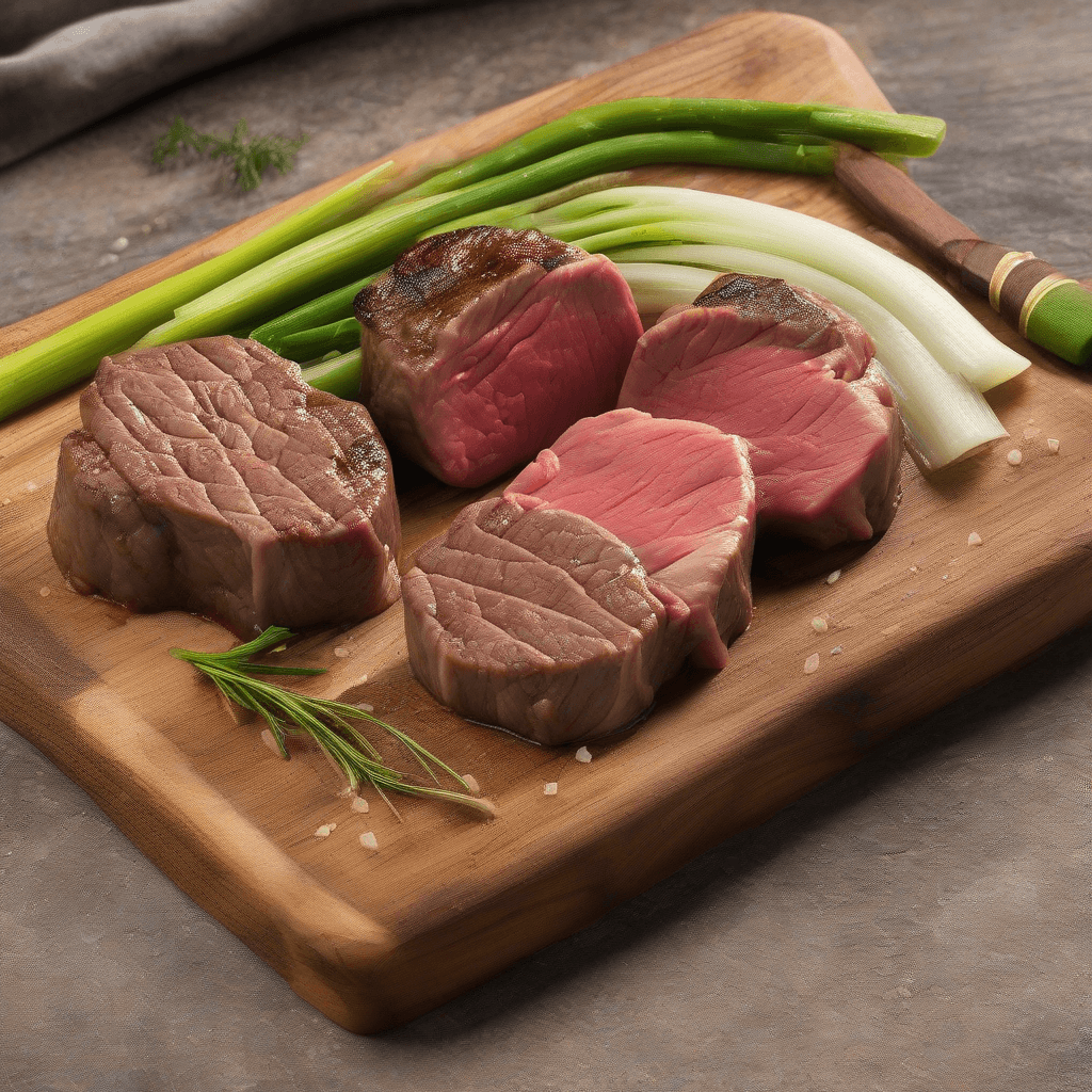 Russian Beef & Leek Medallions