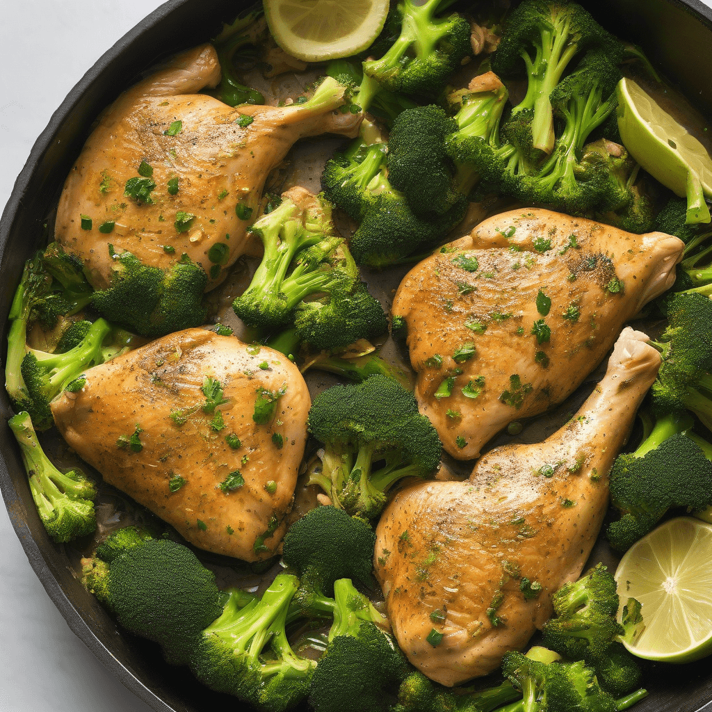 Haitian Citrus-Herb Chicken & Broccoli