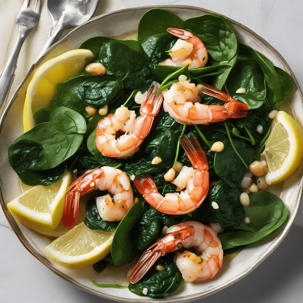 Garlicky Lemon Shrimp & Spinach