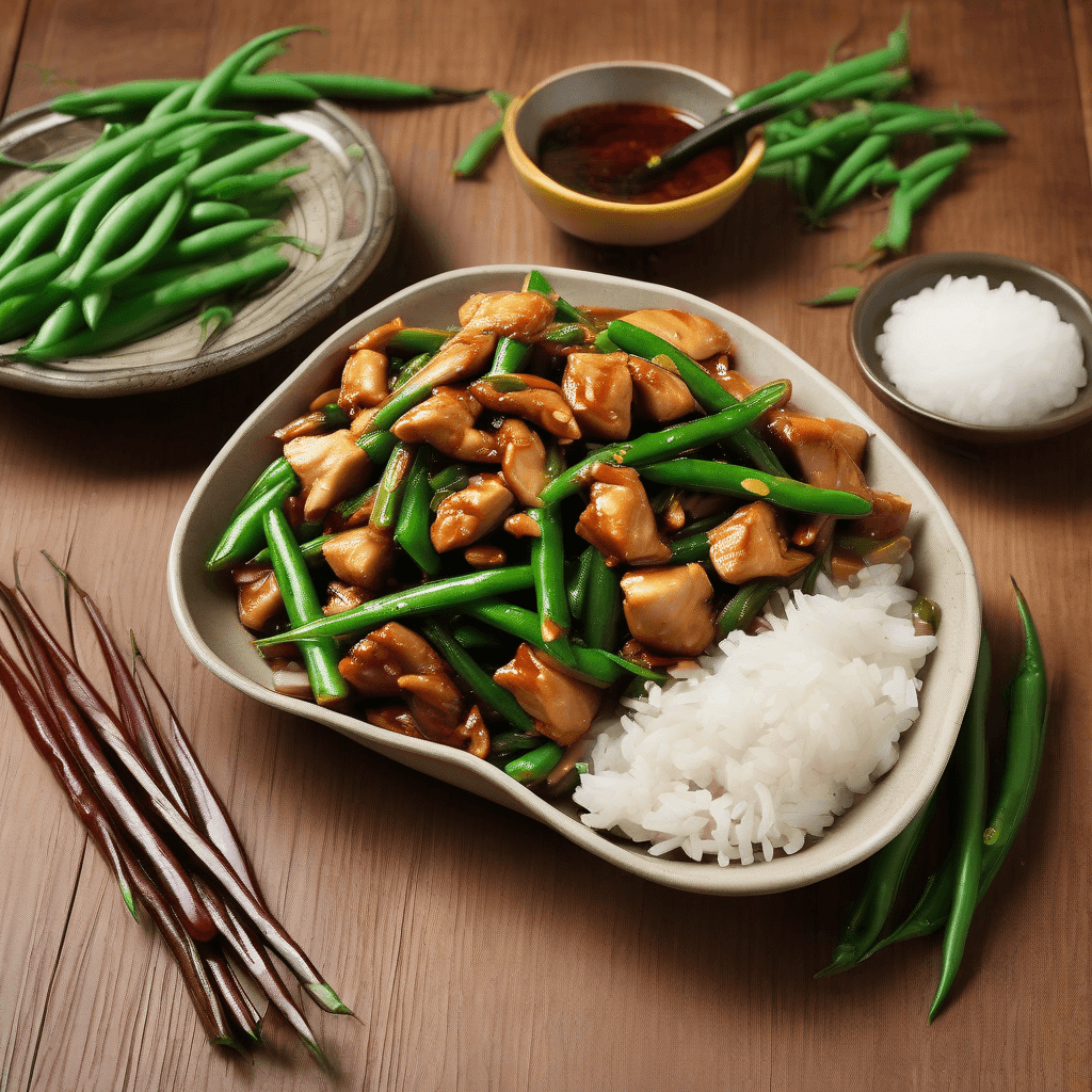 Sichuan Chicken & Green Bean Stir-fry
