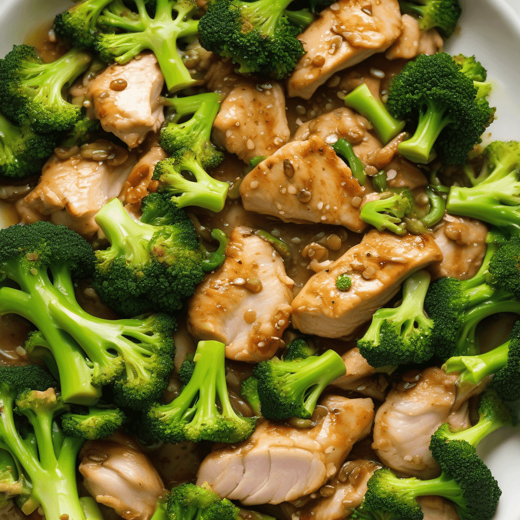 Quick Ginger-Garlic Chicken Broccoli