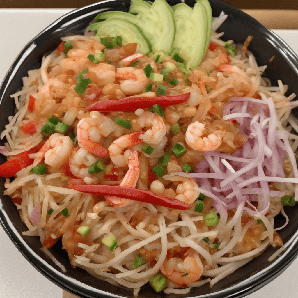 Spicy Shrimp & Bean Sprout Fiesta Bowl