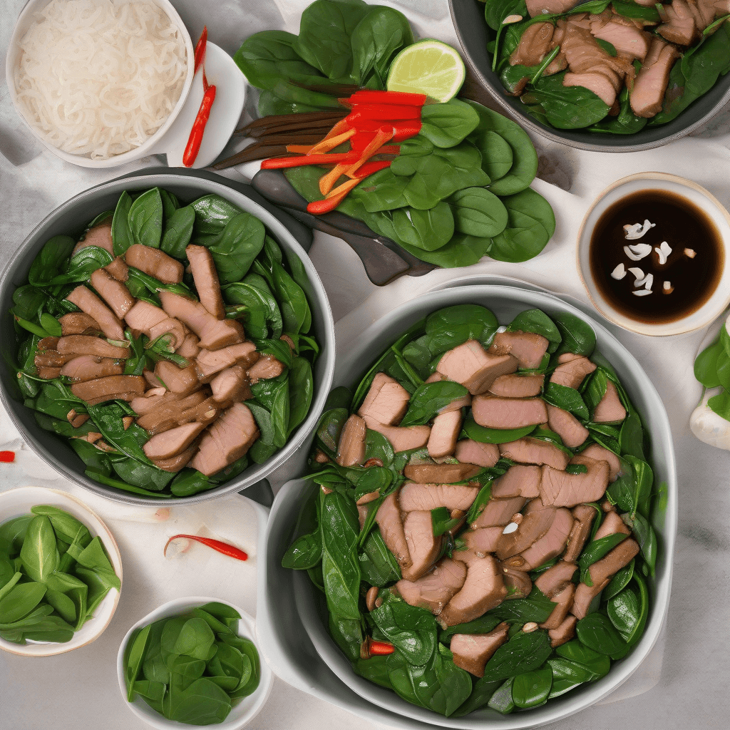 Vietnamese Pork & Spinach Stir-fry