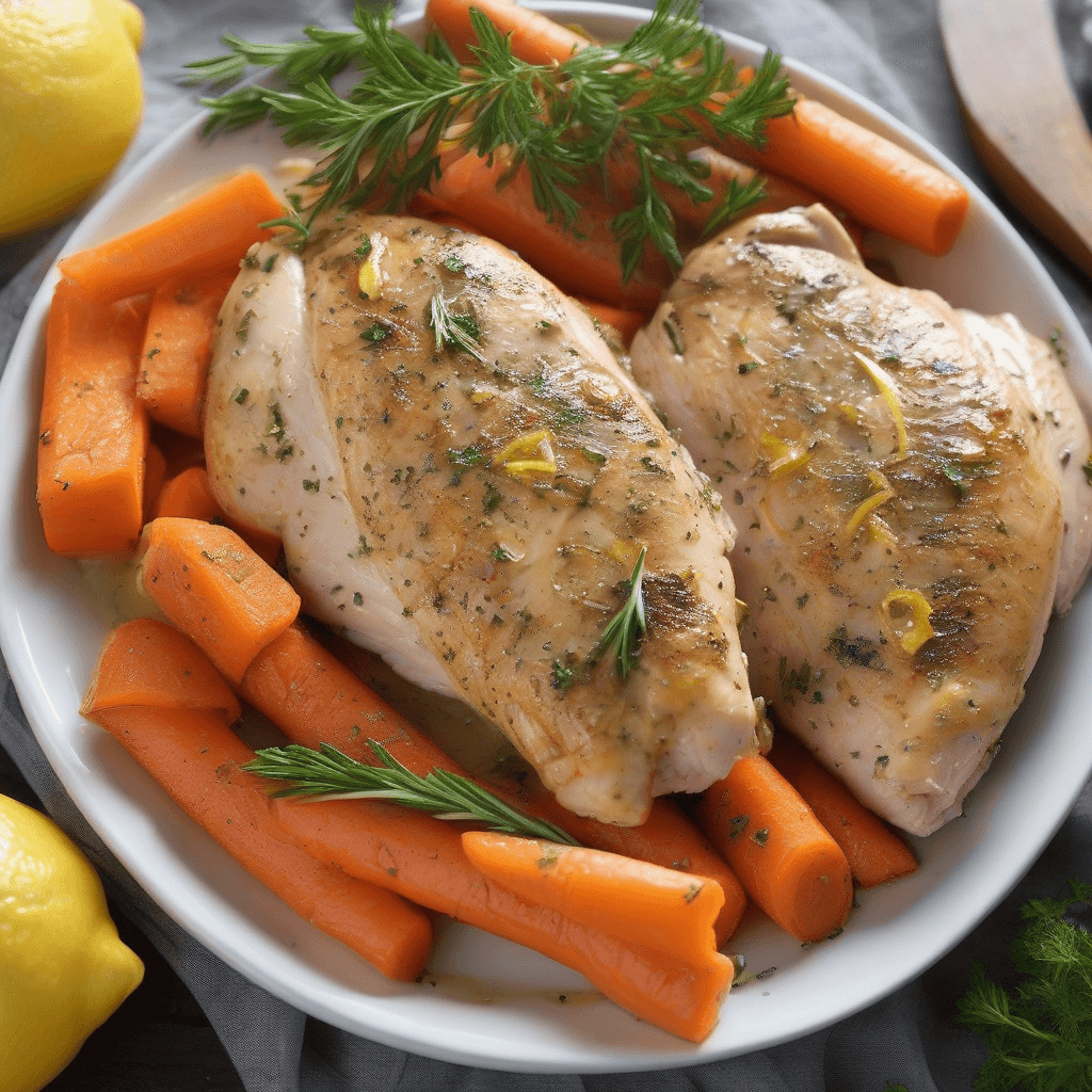 Greek Lemon Herb Chicken & Carrots