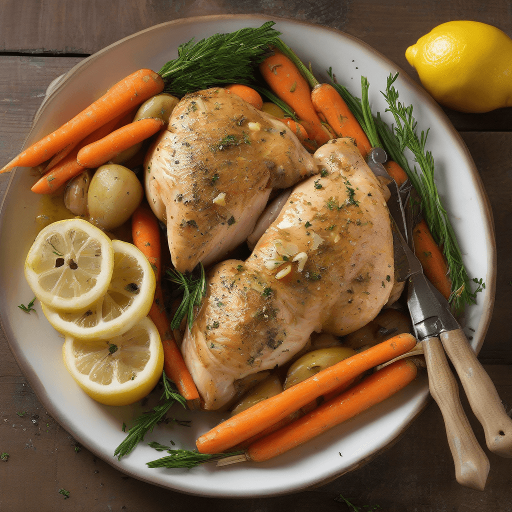 Greek Lemon Herb Chicken & Carrots
