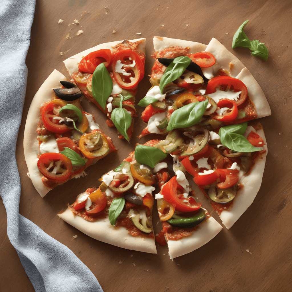 Speedy Mediterranean Veggie Pita Pizza